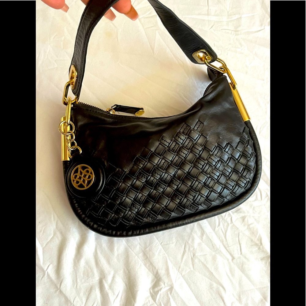 Antonio Melani black leather handbag